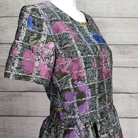 NEW Malene Oddershede Bach S Quest Jacquard Midi Floral Dress Pockets NWT $1250 - Picture 6 of 15